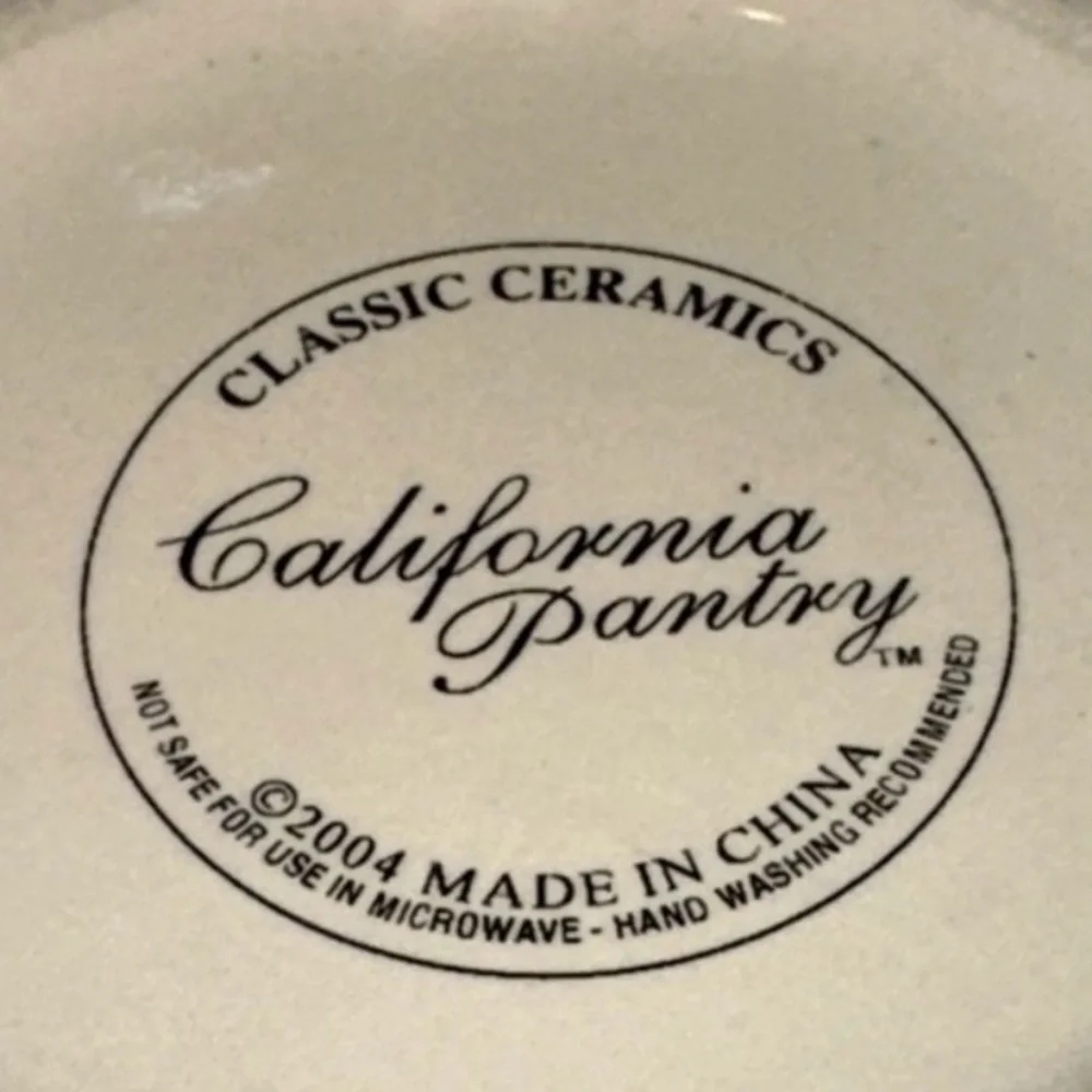 Vintage Cafe Godiva 18oz ceramic mug and saucer set by California Pantry. 2004